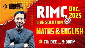RIMC DEC 2025 ANSWER KEY MATHS AND ENGLSIH | ANSWER KEY DEC 2025 | RIMC DEC 2025