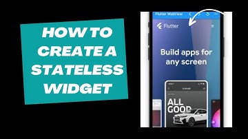 The Best way to create a stateless widget in flutter