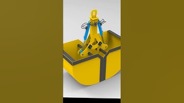 Hydraulic Clamshell Bucket #hydraulic#clamshell#bucket#cylinder#powerpack#solidworks#cad#system#3d
