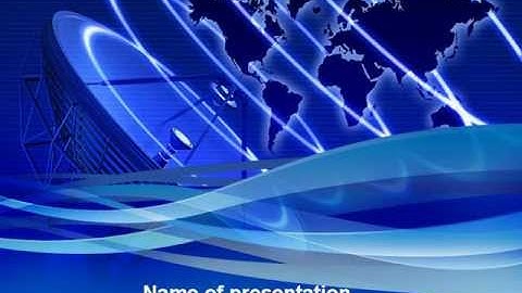 Broadcasting Network PowerPoint Template by PoweredTemplate.com