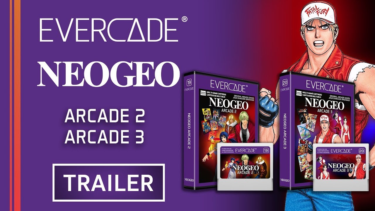 Evercade - NEOGEO Arcade 2 and 3 Trailer