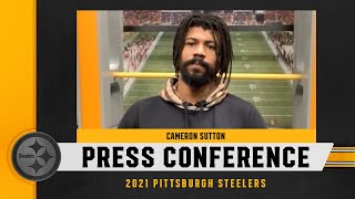 Famous Steelers Press Conference (Jan. 20): Cameron Sutton | Pittsburgh Steelers Wealth