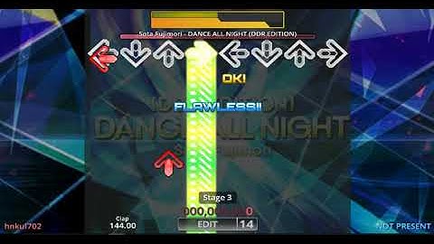[DDR EDIT/DP] DANCE ALL NIGHT (DDR EDITION) / Sota Fujimori (Lv. 14)