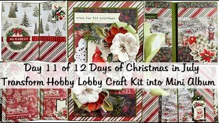 Transform Hobby Lobby Craft Kit into Mini Album