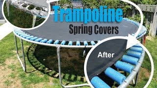 How to repair a Trampoline skirt with foam pool noodles