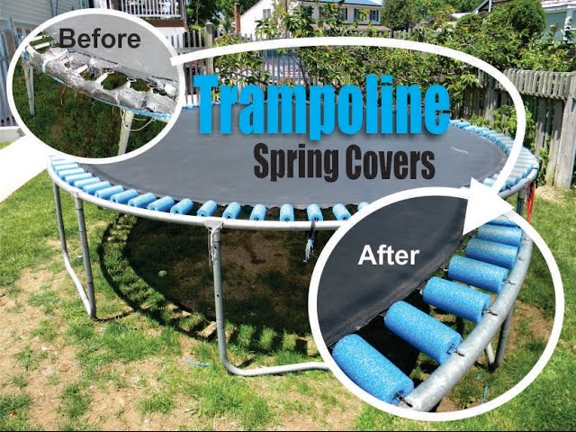 How To Repair A Trampoline Skirt With Foam Pool Noodles - Youtube