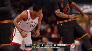 NBA East Finals 2016 - Toronto Raptors vs Cleveland Cavaliers - Game 1 - 1st Qrt - NBA LIVE 16 - HD