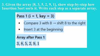 Applying Insertion Sort in Java | Q2 Java L17 P1 | SMILE ROAD