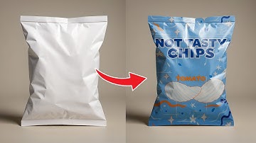 Use Adobe Photoshop to make plastic packaging mockups