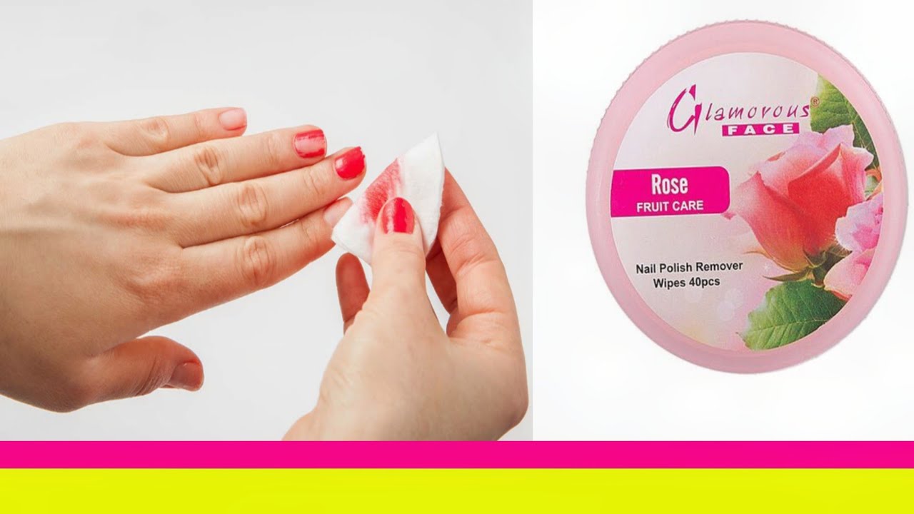 Glamorous Nail polish remover wipes - How to use Nail Polish remover pads - 
