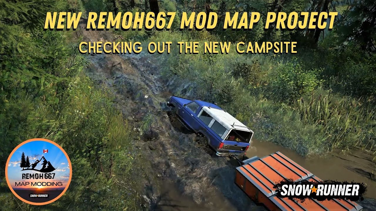 Snowrunner - New Mod Map - Checking Out The New Campsite - YouTube