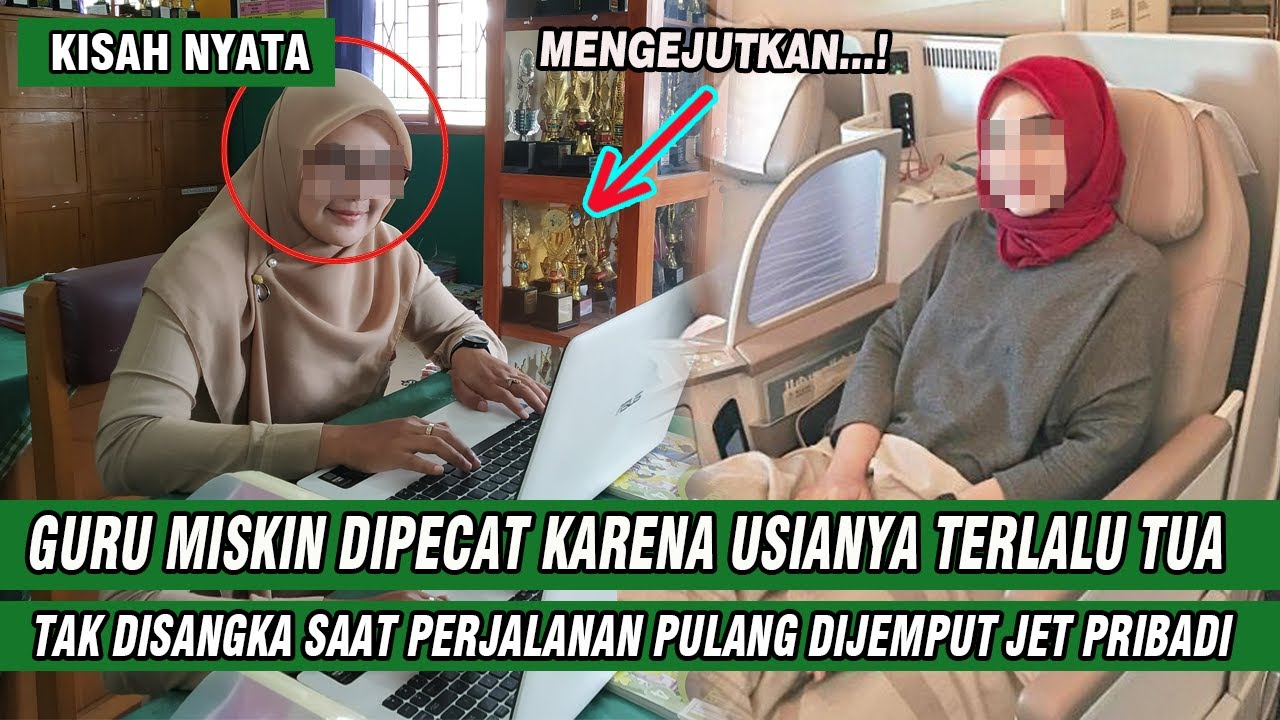 GURU MISKIN DIPECAT KARENA TERLALU TUA TAK DISANGKA SAAT PULANG DIJEMPUT JET PRIBADI , TERNYATA