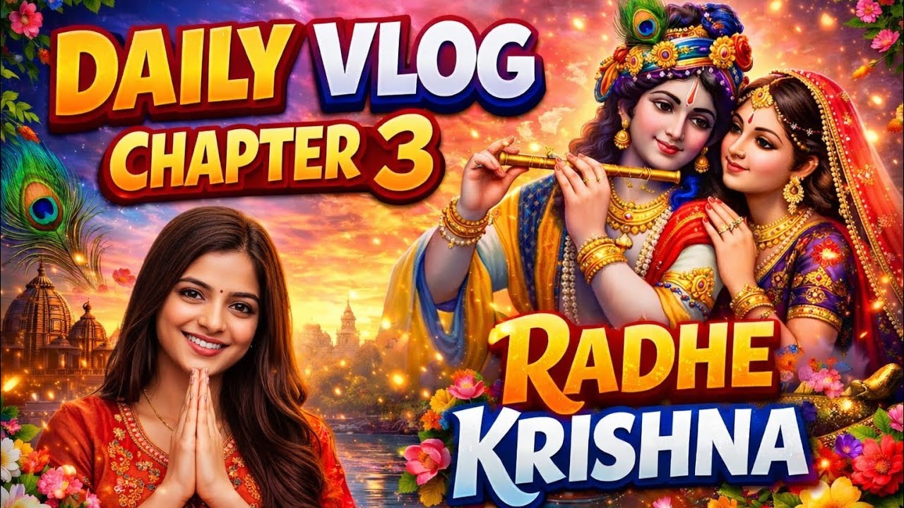 Radhe Krishna 🙏 | Daily Vlog Chapter 3 | Morning Bhakti & Peaceful Vibes 🌸