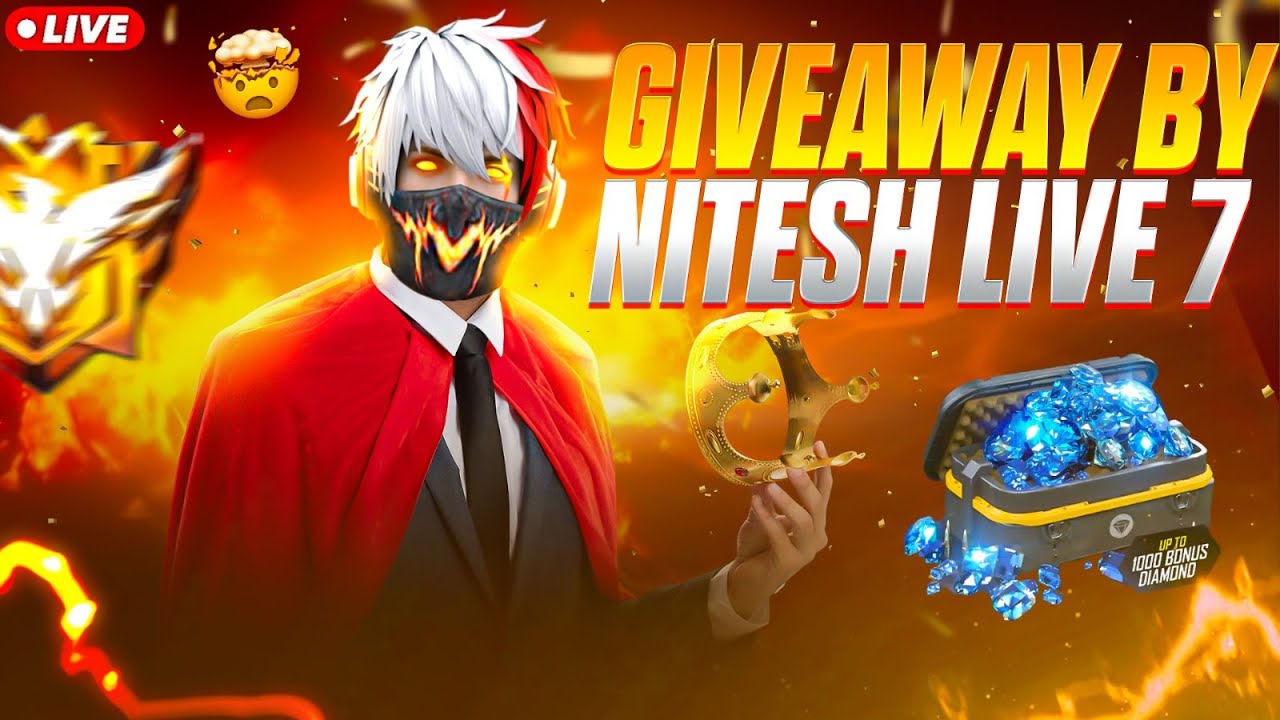 FREE FIRE LIVE 🔥 1V4 CUSTOM GIVEAWAY | UID REACTION 😎 