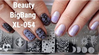 Beauty BigBang XL-054 Review &amp; Swatches / Обзор пластины для стемпинга