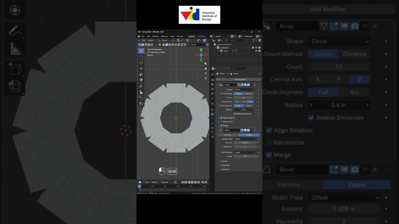 Roman Pattern in Blender ✨@ VID with you