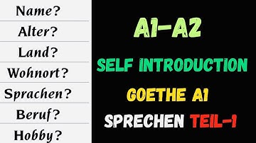 How to Introduce Yourself in German! (Simple and Easy) | Learn German | A1-A2 |