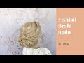 Fishtail braid bridal updo tutorial! Brautfrisur mit Fischgrätenzopf