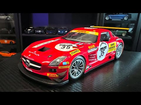 1:18 Mercedes SLS GT3 by Minichamps Review - YouTube
