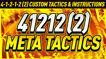 BEST 41212 (2) CUSTOM TACTICS UPDATED! 4-1-2-1-2 TACTICS & PLAYER INSTRUCTIONS FIFA 21 ULTIMATE TEAM
