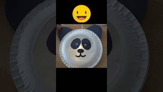 Pappteller Panda Laterne basteln 🐼  paper plate panda lantern DIY 🐼 фонарь панда