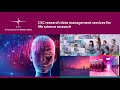CSC research data management services for life science research