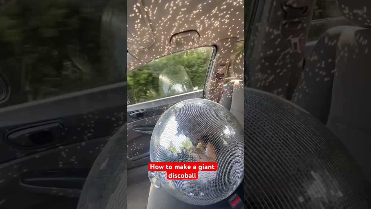 How to make a giant disco ball! 