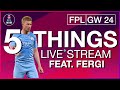 FPL GW24: 5 THINGS - 2 PREMIUM MIDS? Gameweek 24 | Fantasy Premier League (Tips)