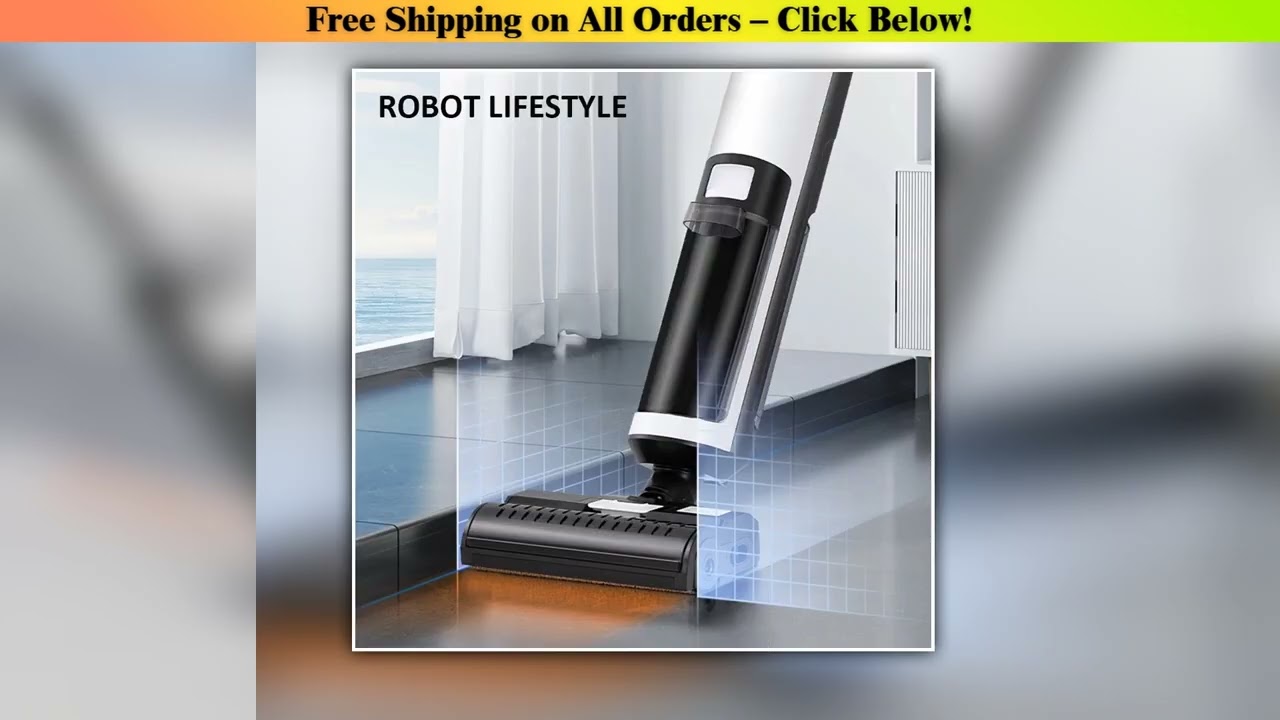 Cordless Handheld Vacuum Cleaner Wet Dry Cleaning Robot RL9Max 14000pa Super Strong Suction Self