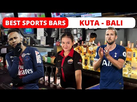 ⚽️ TOP 5 SPORTS BARS in KUTA Legian BALI INDONESIA Where to watch FIFA World Cup 2022 Qatar