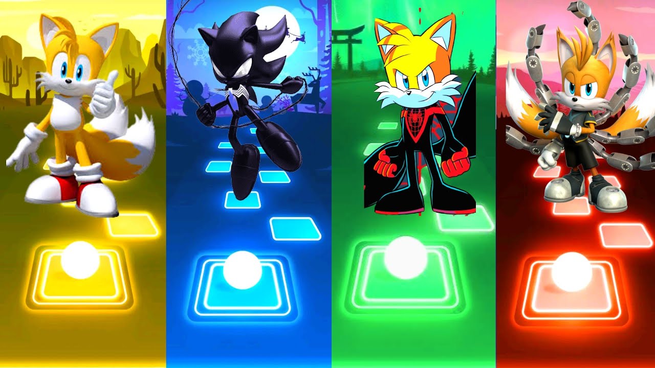 Tails Vs Spider Dark Sonic Vs Spider Tails Vs Nine Tails. 🎶 Tiles Hop ...