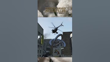 TREVOR LITERALLY SHOT DOWN HELICOPTER PILOT TO SAVE MICHAEL😱😱 | GTA V #shorts  #gta #entertainment