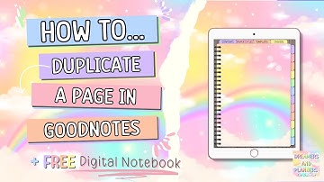 How To Duplicate a Page in Goodnotes