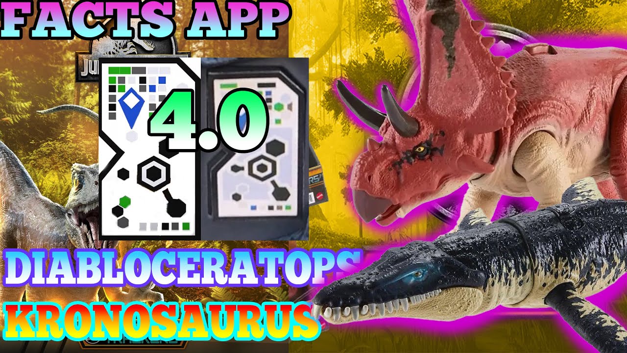 JURASSIC WORLD DINOTRACKERS 2023 Facts App NEW Mattel Toy All Dinosaurs ...