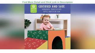 ✔ ECR4Kids - ELR-12717 SoftZone Single-Tunnel Foam Climber, Freestanding Indoor Active Play Structu