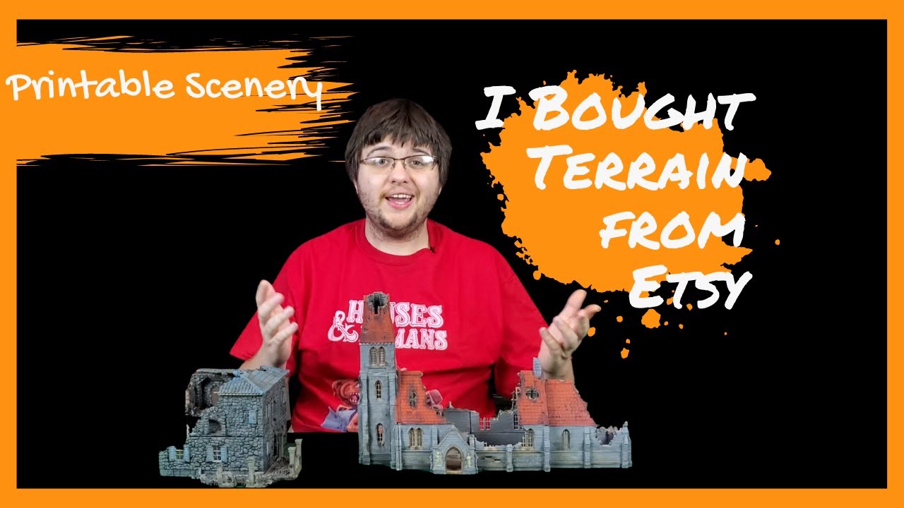 I Bought Terrain from Etsy Seller - Printable Scenery - Terrain Unboxing - Pre-painted Terrain