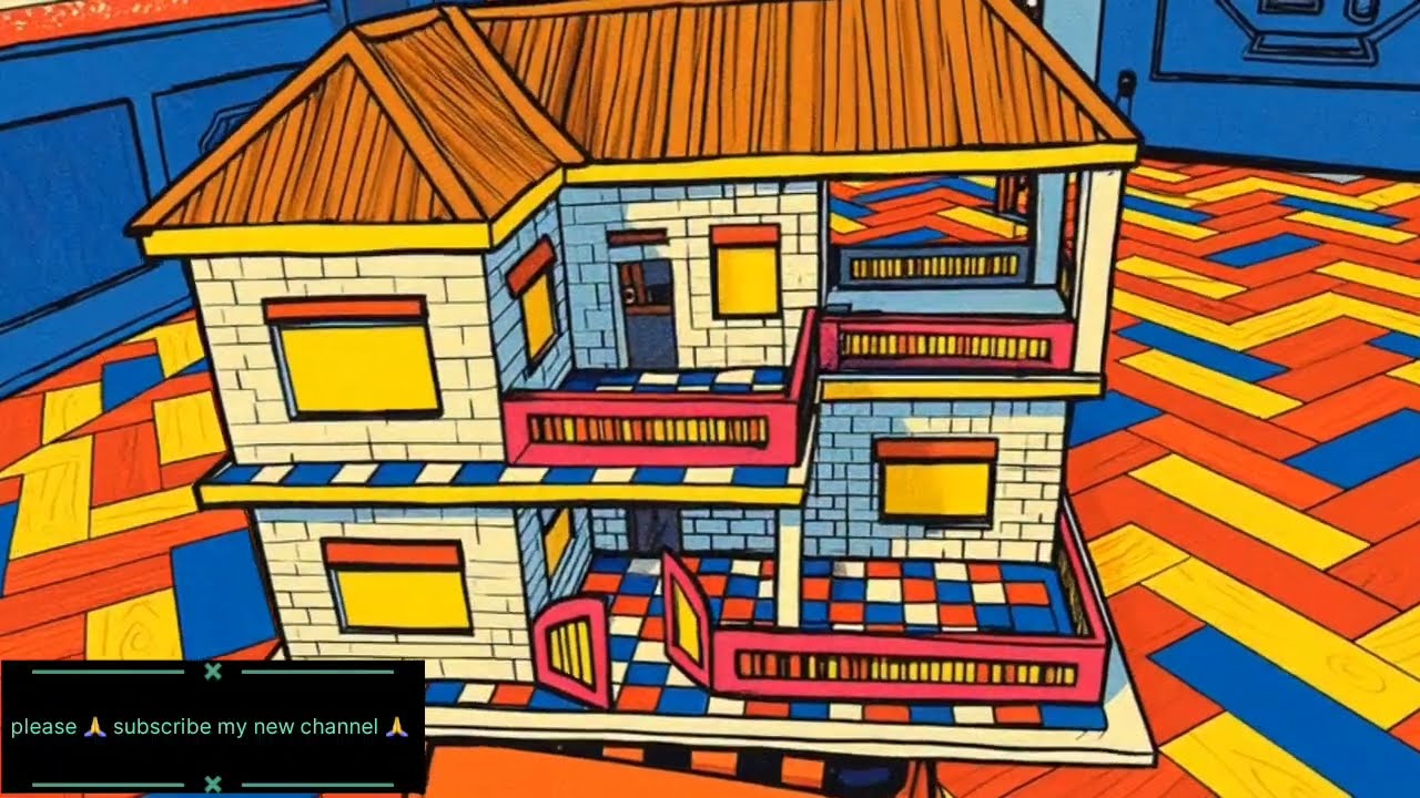 Cartoon craft house !! !3D Design video 