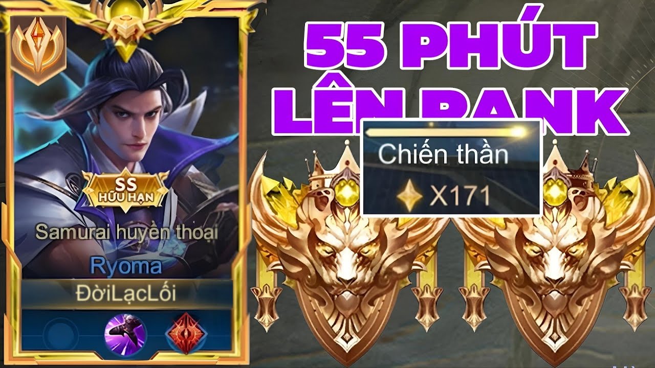 55 Phút ( Rank Đơn ) Cho Những Trận Đấu Cực Căng Trên Rank Chiến Thần 171 Sao Của Onekill