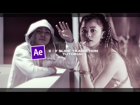 smooth X & Y SLIDE transition | AFTER EFFECTS TUTORIAL