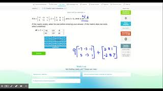IXL - Simplify matrix expressions (Algebra 2 practice)