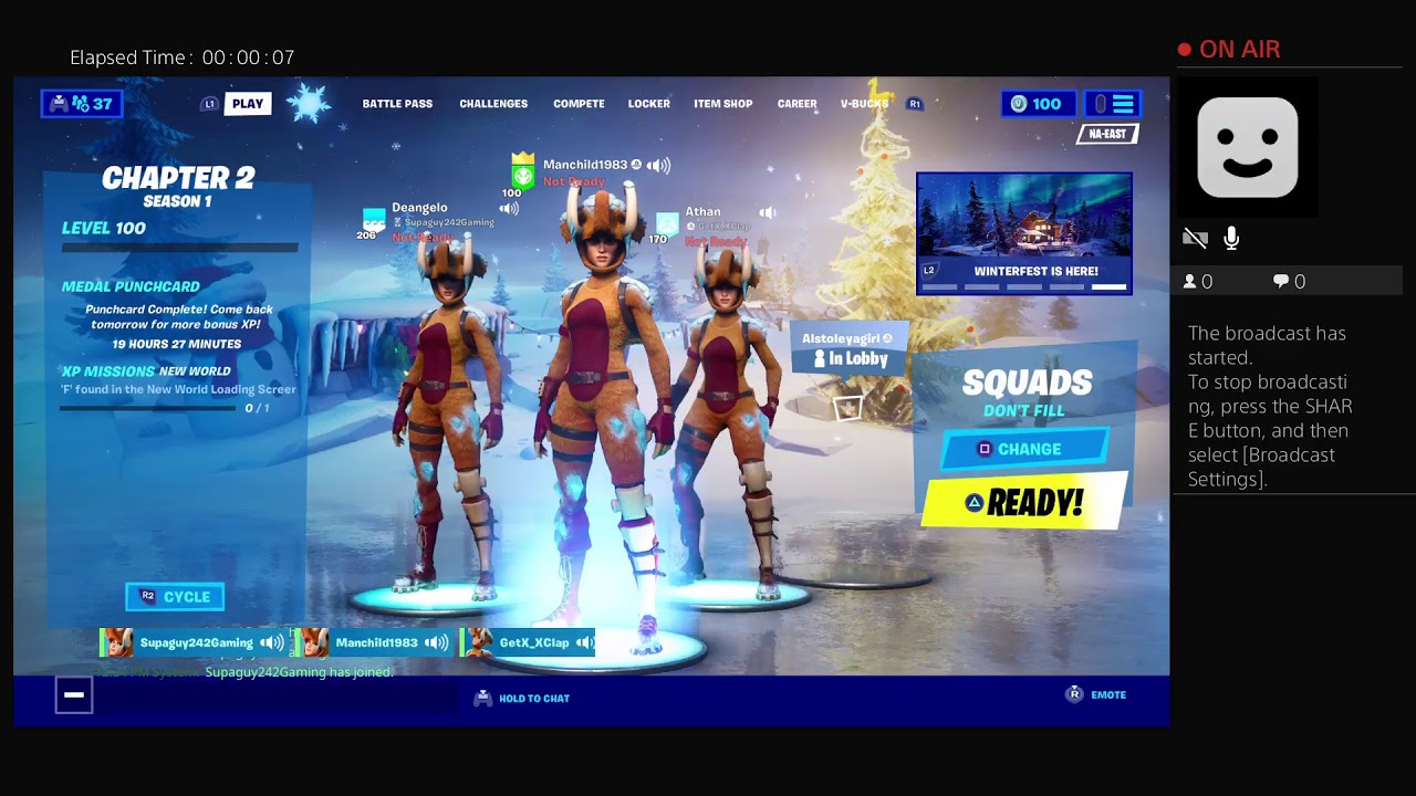 Fortnite squad live stream - YouTube