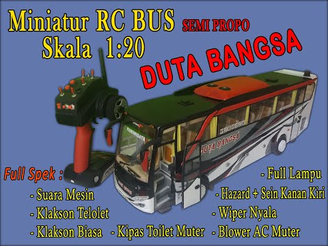 RAKIT RC UNTUK MINIATUR BUS VERSI MURAH. 