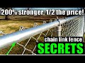 Chain Link Fence SECRETS || How to Buy 200% STRONGER Fence for HALF the Price!