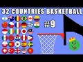 Basketball marble race with 32 countries 9  marble race king
