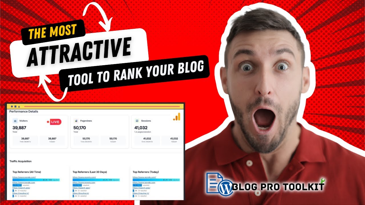 🔥 Ultimate WordPress Plugin – Live Traffic, SEO Ranking & Blog Growth in One Dashboard  BlogProTool