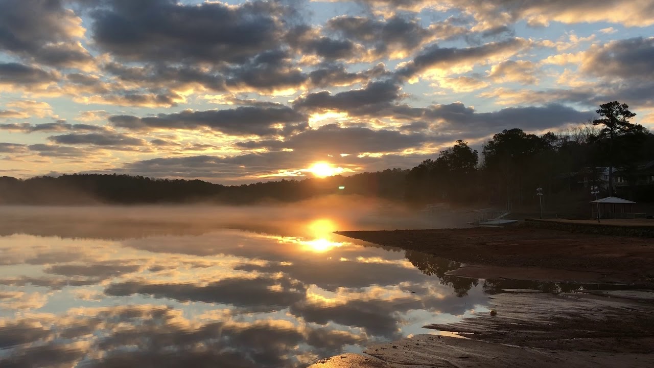 Incredible Sunrise on Lake Wedowee Alabama YouTube