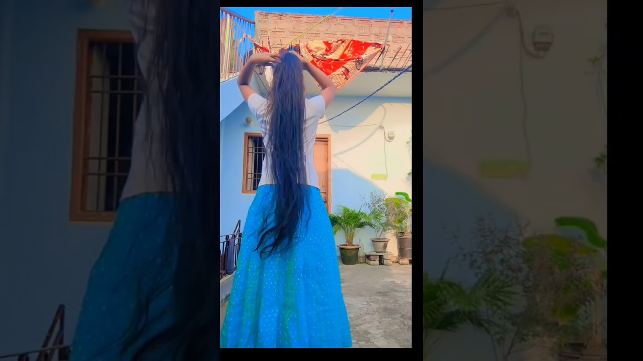 Long hair style back big Clip 😍 