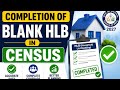 How to complete Blank HLB in Census 2027 | Blank HLB DONE ✅ | Blank HLB Complete Without Error