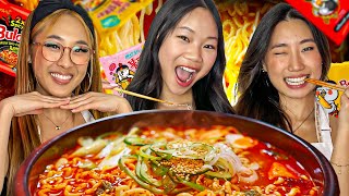 Spilling the TEA w/ Sa Nguyen! | Spicy Noodle Mukbang