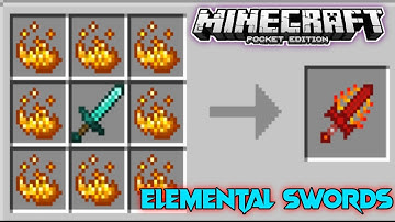 ✓Elemental Swords Addon for Mcpe mod | Elemental Swords mod for Minecraft bedrock edition